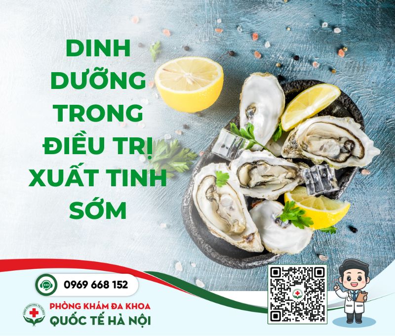 chữa xuất tinh sớm nên ăn gì - chế độ dinh dưỡng